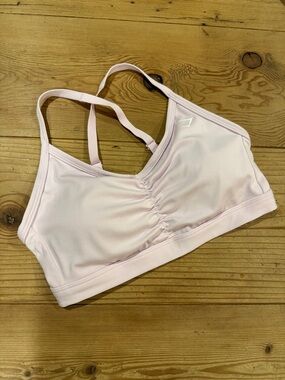 Gym Shark Ruched Sports Bra SMALL